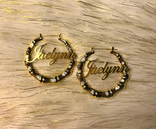 Custom Bamboo Earrings