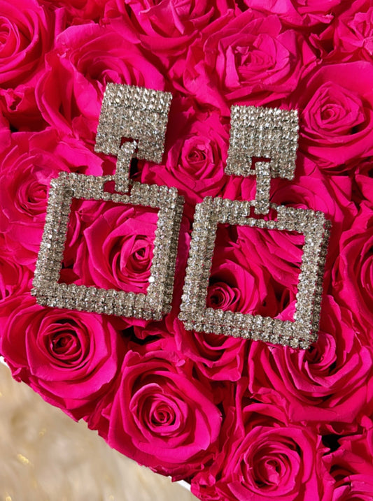 Diamond Square Earrings